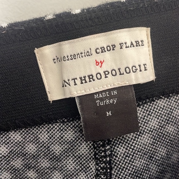 Anthropologie Essential Crop Flare Pants Pull-On Polka Dot - Picture 6 of 7